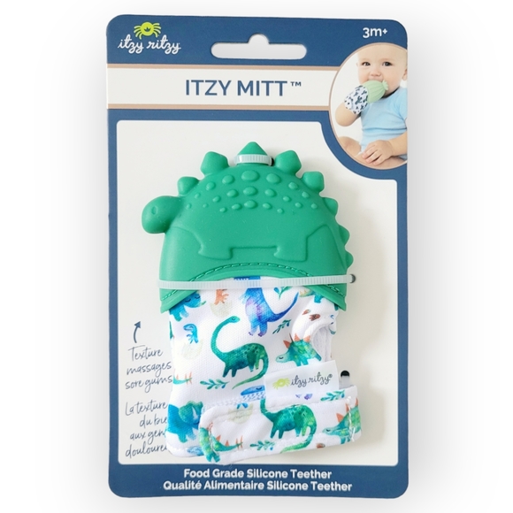 New Itzy Ritzy Mitt dinosaur teether - Picture 1 of 1
